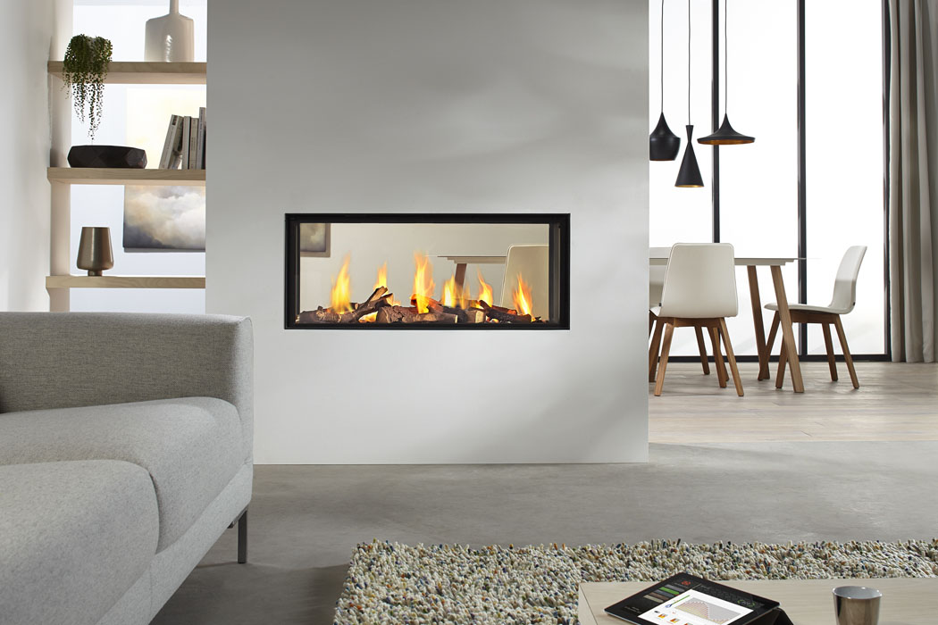 DRU Metro 100XT Tunnel Eco Wave Gas Fire Zigis Fireplaces