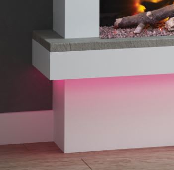 Caselli electric fireplace bottom detail